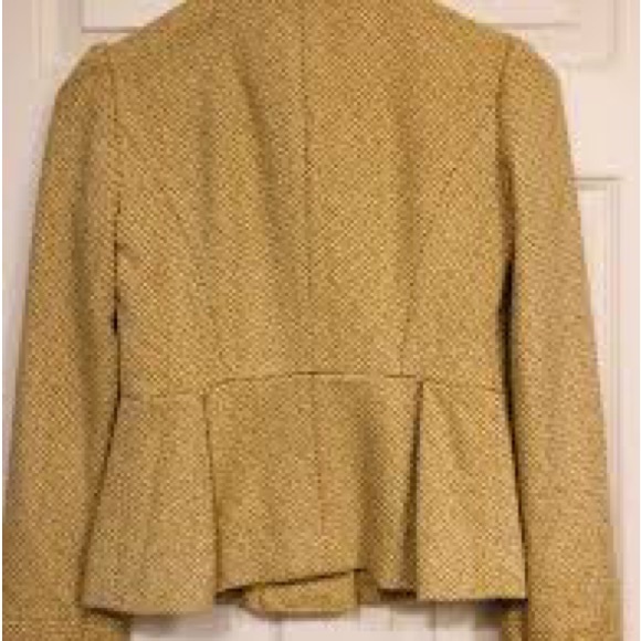 Tabitha Anthropologie Wool Blend Flecked Herringbone Blazer Jacket - Picture 3 of 5